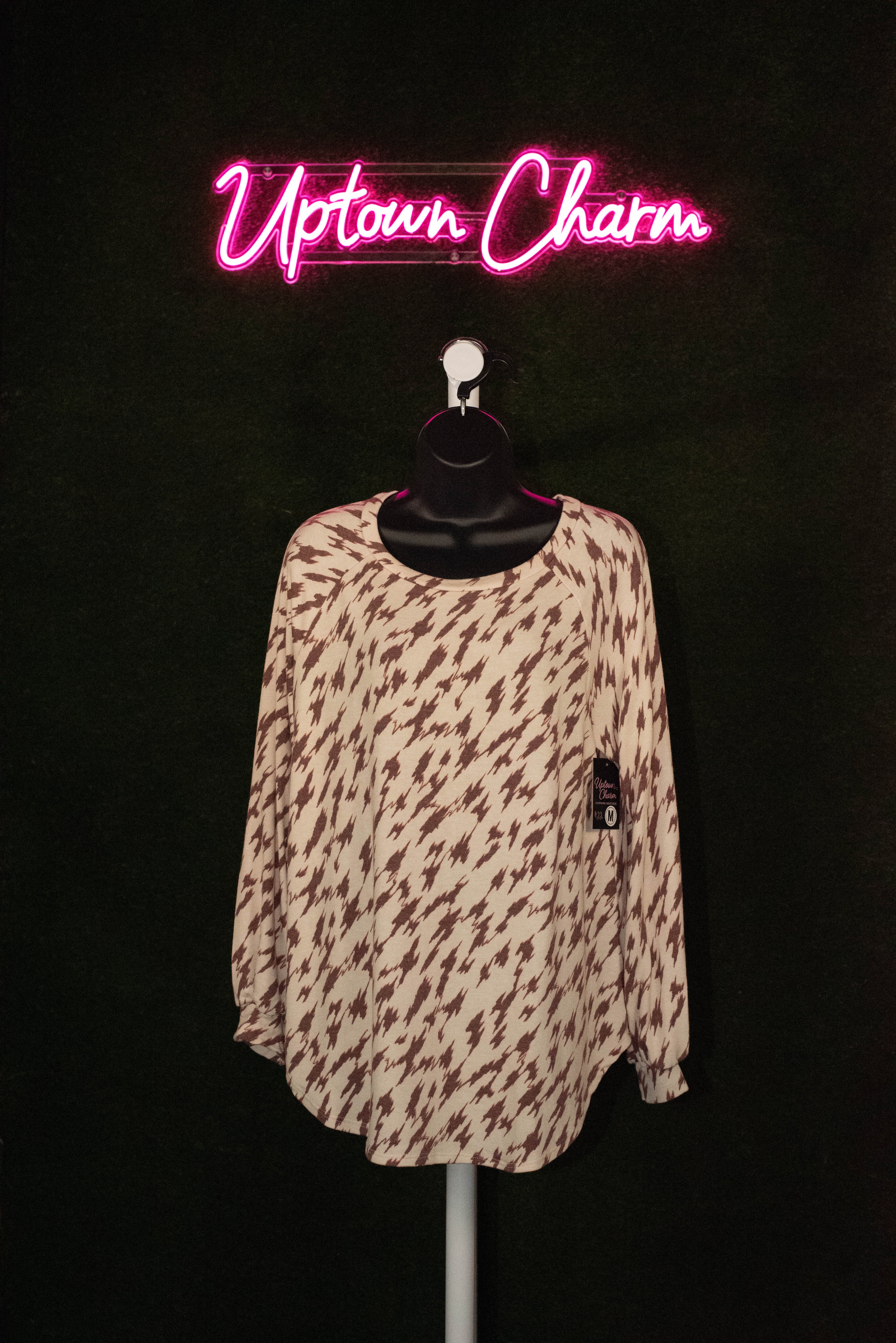 Burgundy/Tan Sweatshirt