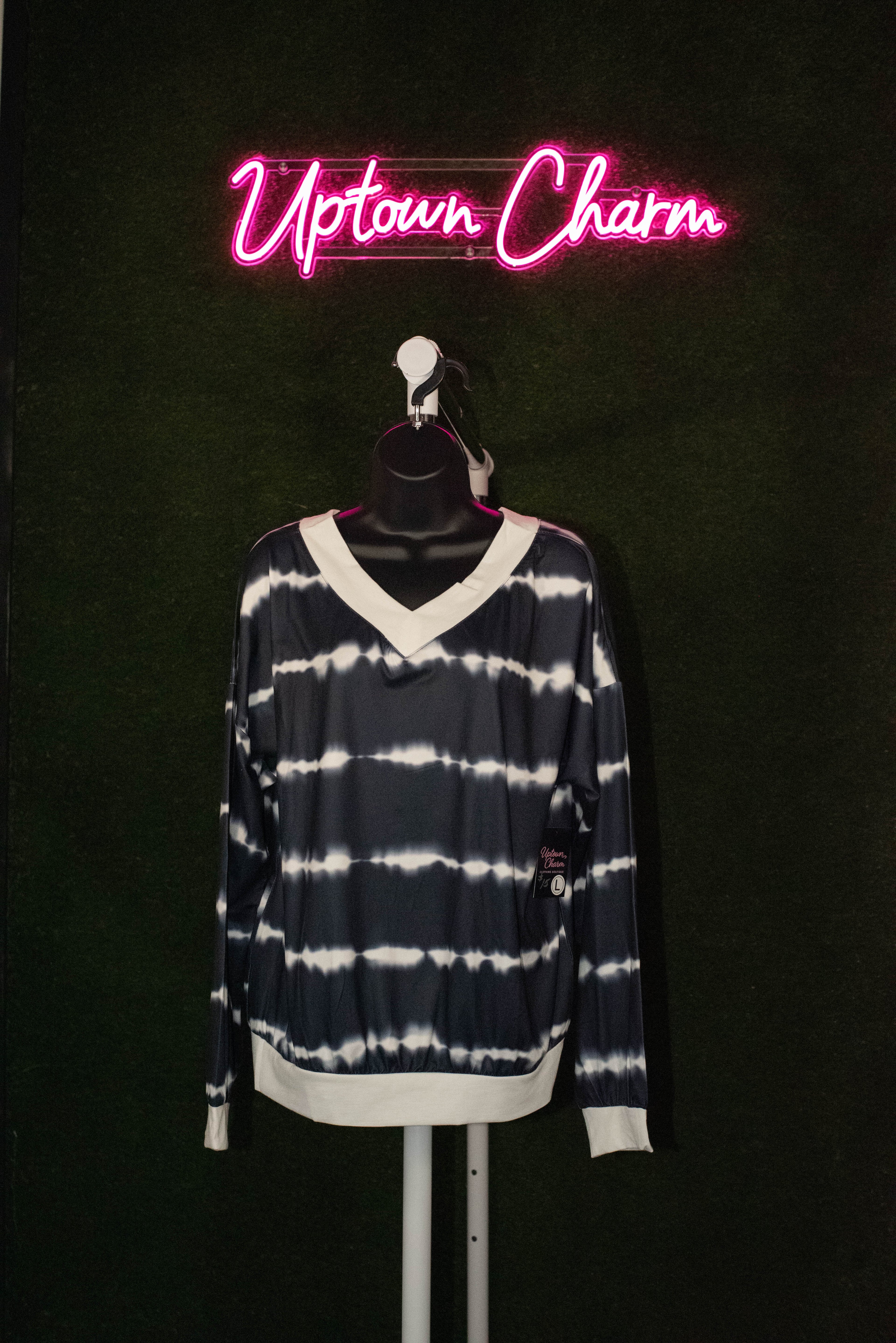 Navy Tye Dye Sweatshirt